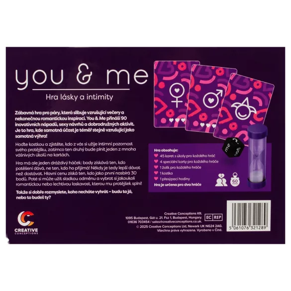 you & me - jeu érotique pour couples (tchèque)