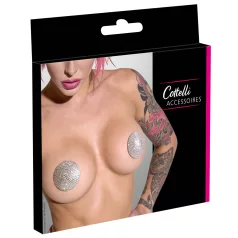 Cottelli - autocollants pour tétons avec strass (argent)