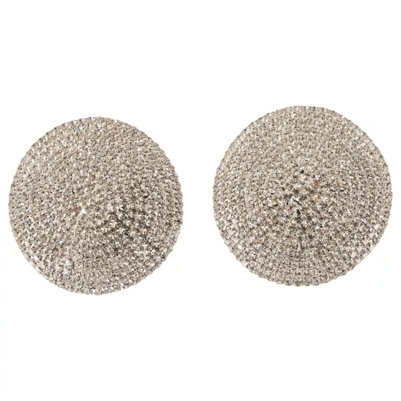 Cottelli - autocollants pour tétons avec strass (argent)