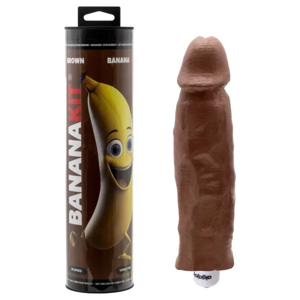 Bananakit - coffret de moulage de pénis avec vibromasseur (marron)