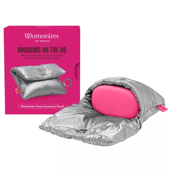 Womanizer Snap - pochette de rangement avec porte-clés (argent)