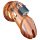CB-6000 - cage pénienne de luxe avec cadenas (bois)