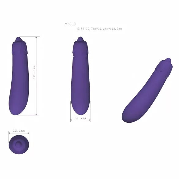 Lonely - vibromasseur aubergine - silicone violet