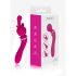 Lonely - vibromasseur 2en1 G-spot et massage - 3 embouts - silicone rose