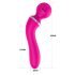 Lonely - vibromasseur 2en1 G-spot et massage - 3 embouts - silicone rose