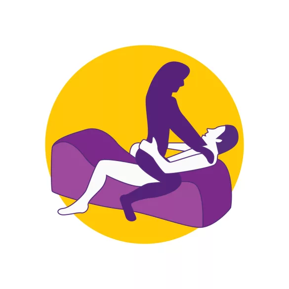 Coussin magique Desirel - mobilier sexuel BDSM gonflable - avec menottes (rouge)