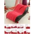 Coussin magique Desirel - mobilier sexuel BDSM gonflable - avec menottes (rouge)