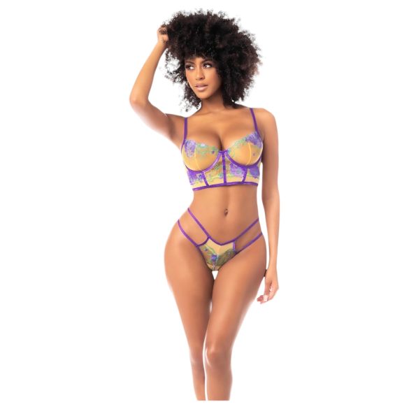 Mapalé - ensemble soutien-gorge (jaune-violet) - L/XL