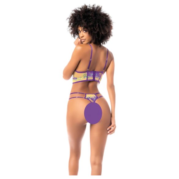 Mapalé - ensemble soutien-gorge (jaune-violet) - L/XL