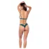 Mapalé - ensemble lingerie bretelles motif fleuri - vert - L/XL