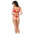 Mapalé - ensemble soutien-gorge ouvert - rouge
