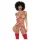 Mapalé - Ensemble soutien-gorge 3 pièces découpé (rouge-naturel) - (S/M)
