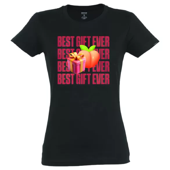 Best Gift Ever - t-shirt femme - coton - noir - L
