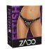 ZADO - harnais culotte cuir pour godemichets - noir - S-L