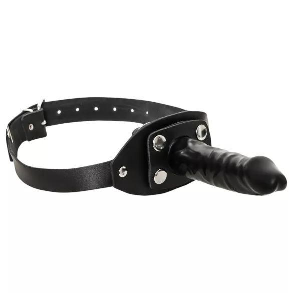 ZADO - bâillon bouche pénis - silicone noir