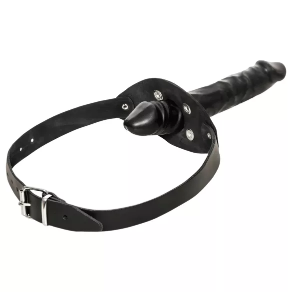 ZADO - bâillon bouche pénis - silicone noir