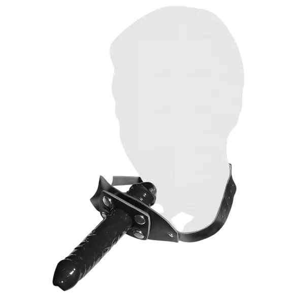 ZADO - bâillon bouche pénis - silicone noir