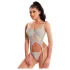 JSY 036 - ensemble de lingerie érotique (bleu) - L/XL