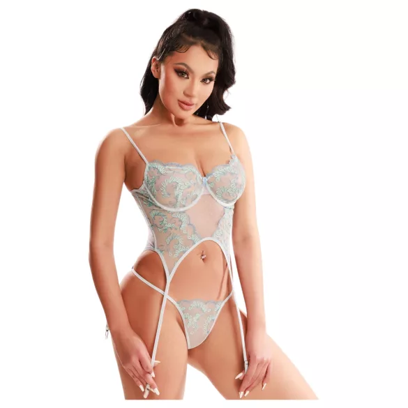 JSY 036 - ensemble de lingerie érotique (bleu) - L/XL