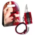 ZADO - menottes cheville en cuir (rouge)