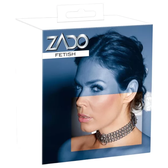 ZADO - collier avec chaîne - métal argenté