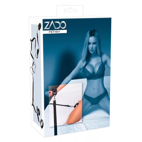 ZADO - kit de fixation au lit en cuir - noir