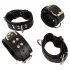 ZADO - kit de fixation au lit en cuir - noir
