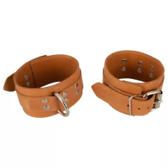 ZADO - Menottes en cuir pour poignets (marron)
