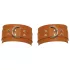 ZADO - Menottes en cuir pour poignets (marron)