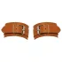 ZADO - Menottes en cuir pour poignets (marron)