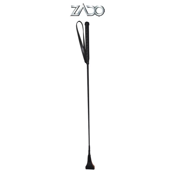 ZADO - cravache en cuir - noir