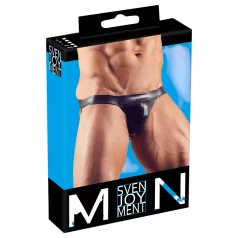 Svenjoyment - jockstrap homme brillant - noir