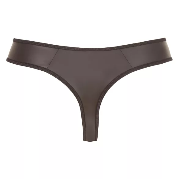 Svenjoyment - string homme zippé strass - effet brillant - noir