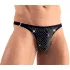 Svenjoyment - string homme - orné de strass - noir - M