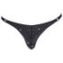 Svenjoyment - String homme avec strass (noir) - XL