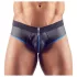 Svenjoyment - jockstrap ouvert - noir et bleu