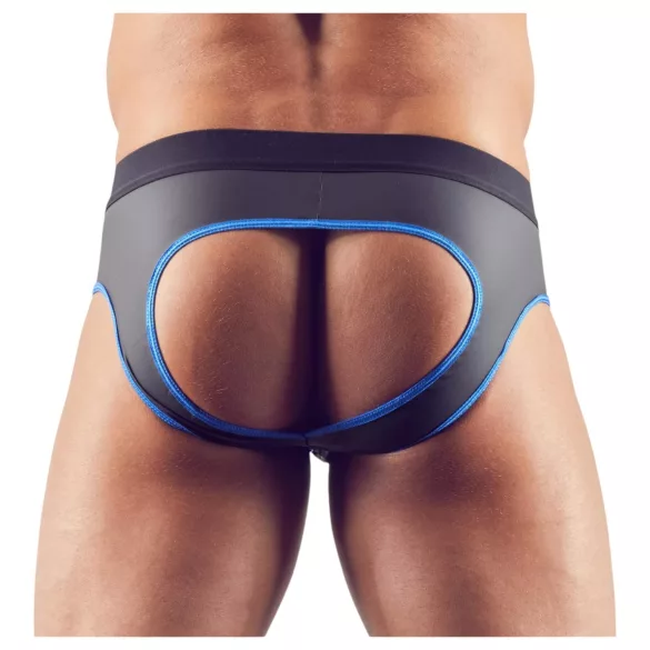 Svenjoyment - jockstrap ouvert - noir et bleu - M