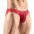 Svenjoyment - slip homme à lacets - noir et rouge