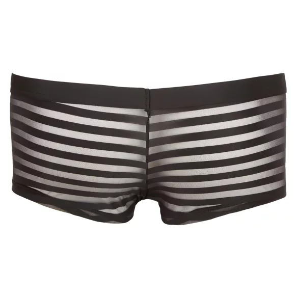 Boxer homme transparent rayé - noir - M