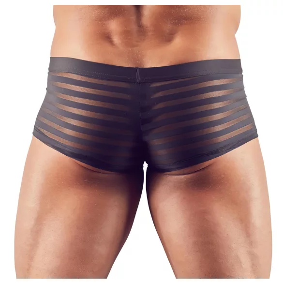 Boxer homme transparent rayé - noir - L