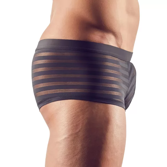 Boxer homme transparent rayé - noir - XL