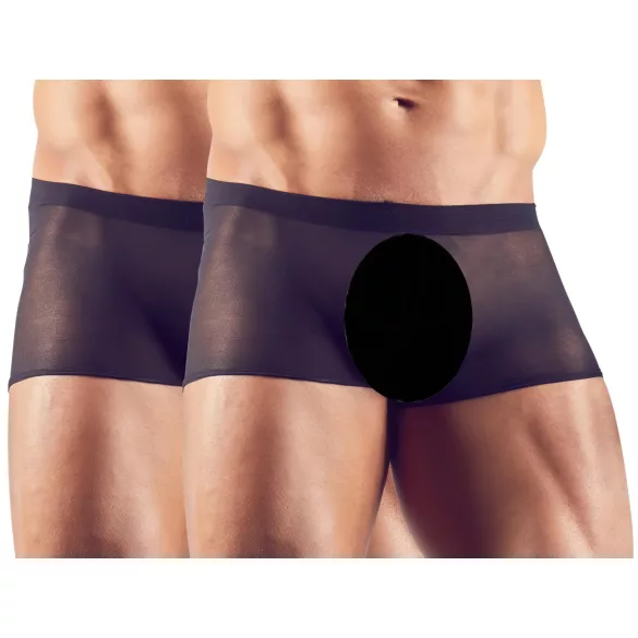 Svenjoyment - boxer transparent homme - noir - set 2 pièces - S-L