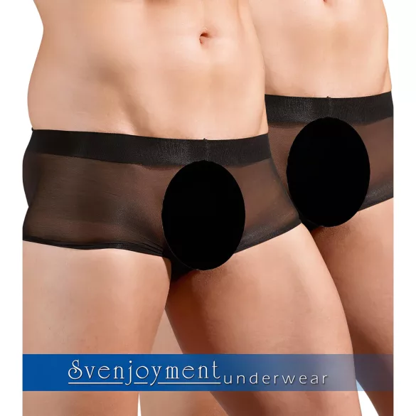 Svenjoyment - boxer transparent homme - noir - set 2 pièces - S-L