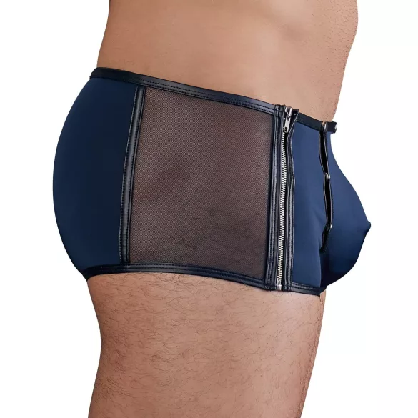 NEK - boxer homme résille noire à laçage - bleu