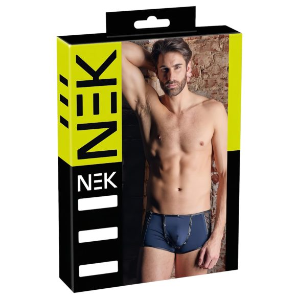 NEK - boxer homme résille noire à laçage - bleu - M