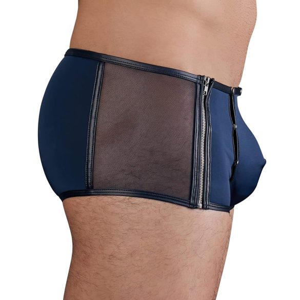 NEK - boxer homme résille noire à laçage - bleu - M