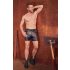 NEK - Short homme allongé avec boucle métallique (noir) - M