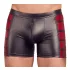NEK - boxer zippé homme - bandes rouges latérales - noir