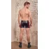 NEK - boxer zippé homme - bandes rouges latérales - noir - M