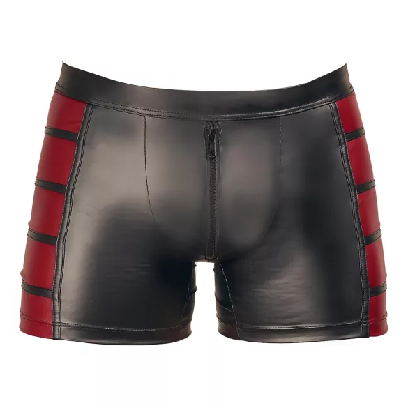 NEK - boxer zippé homme - bandes rouges latérales - noir - M
